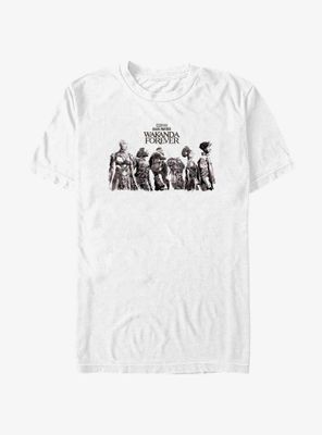 Marvel Black Panther: Wakanda Forever Character Lineup T-Shirt
