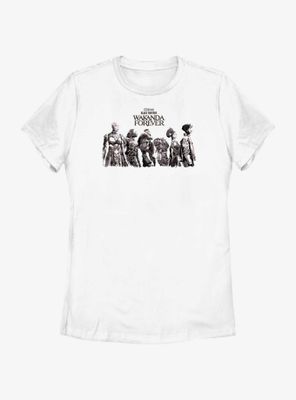 Marvel Black Panther: Wakanda Forever Character Lineup Womens T-Shirt