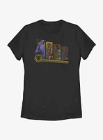 Marvel Black Panther: Wakanda Forever Hero Panels Womens T-Shirt