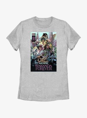 Marvel Black Panther: Wakanda Forever Comic Cover Womens T-Shirt
