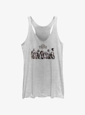 Marvel Black Panther: Wakanda Forever Character Lineup Womens Tank Top