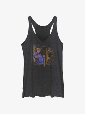 Marvel Black Panther: Wakanda Forever Character Panels Womens Tank Top