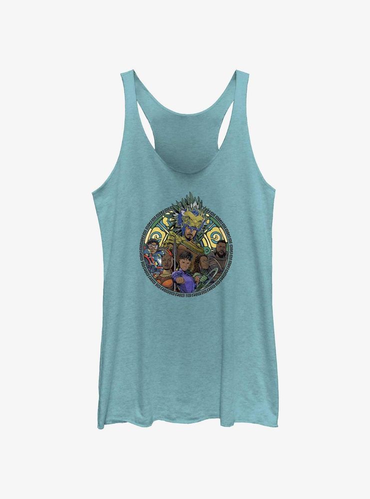 Marvel Black Panther: Wakanda Forever Hero Circle Womens Tank Top