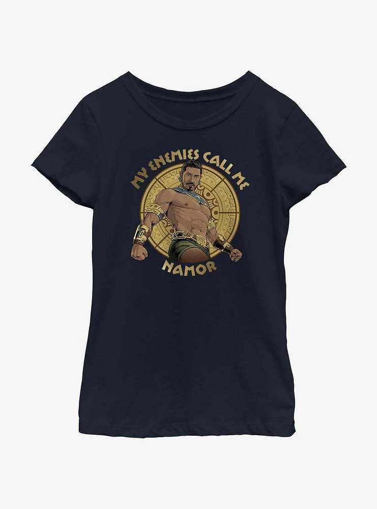 Marvel Black Panther: Wakanda Forever Call Me Namor Youth Girls T-Shirt