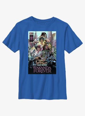 Marvel Black Panther: Wakanda Forever Comic Cover Youth T-Shirt