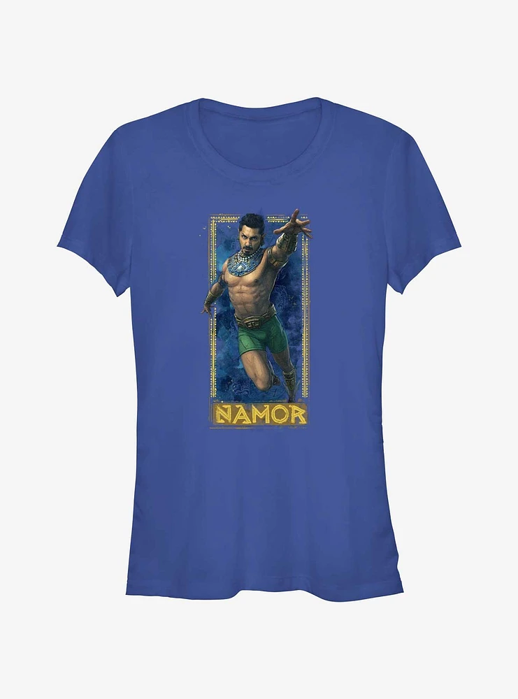 Marvel Black Panther: Wakanda Forever Namor Badge Girls T-Shirt