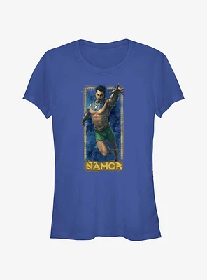Marvel Black Panther: Wakanda Forever Namor Badge Girls T-Shirt