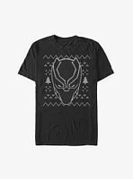 Marvel Black Panther Mask Ugly Christmas T-Shirt