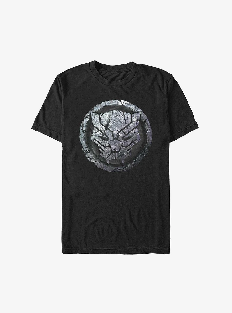 Marvel Black Panther Scratched Stone Sigil T-Shirt