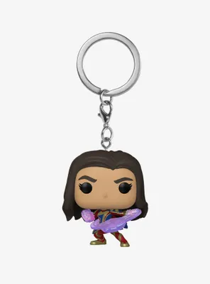 Funko Marvel The Marvels Pocket Pop! Ms. Marvel Vinyl Bobble-Head Key Chain