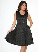 Black Brocade Dress