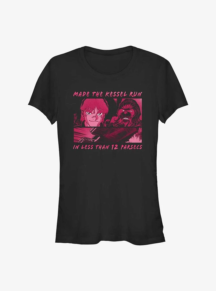 Star Wars Han Solo and Chewie Kessel Run Girls T-Shirt