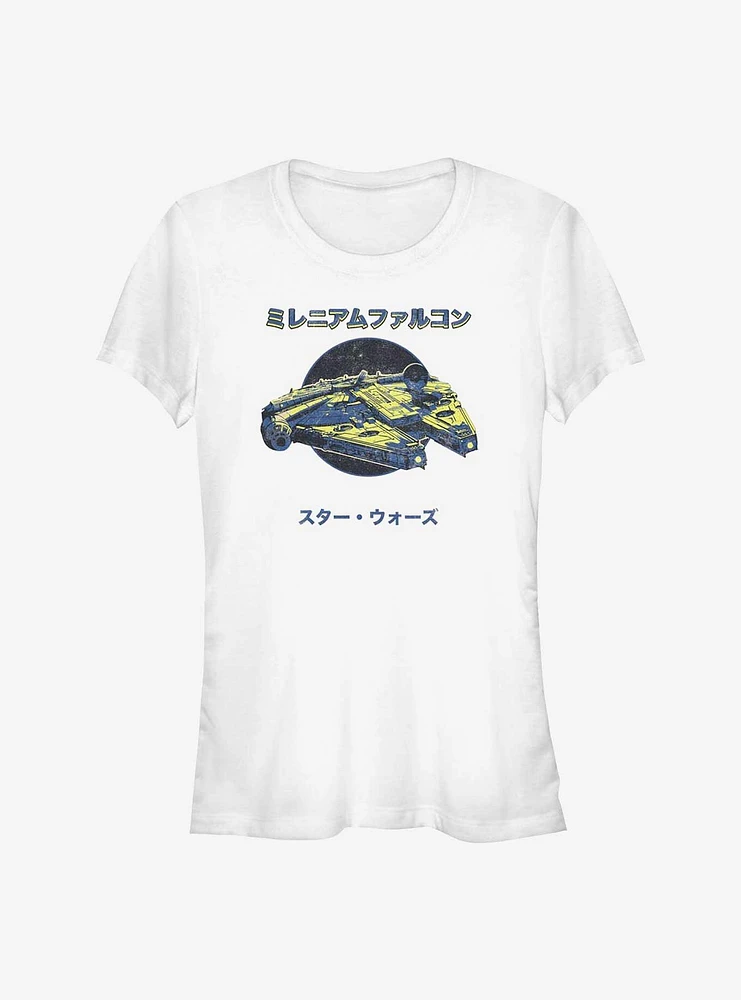 Star Wars Millennium Falcon Japanese Girls T-Shirt