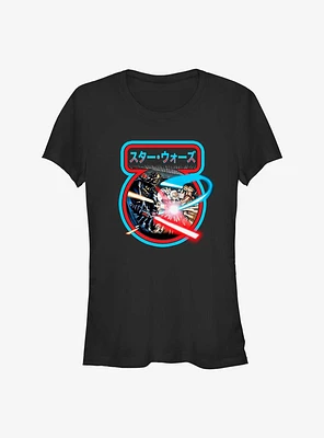 Star Wars Light Saber Jedi Fight Girls T-Shirt
