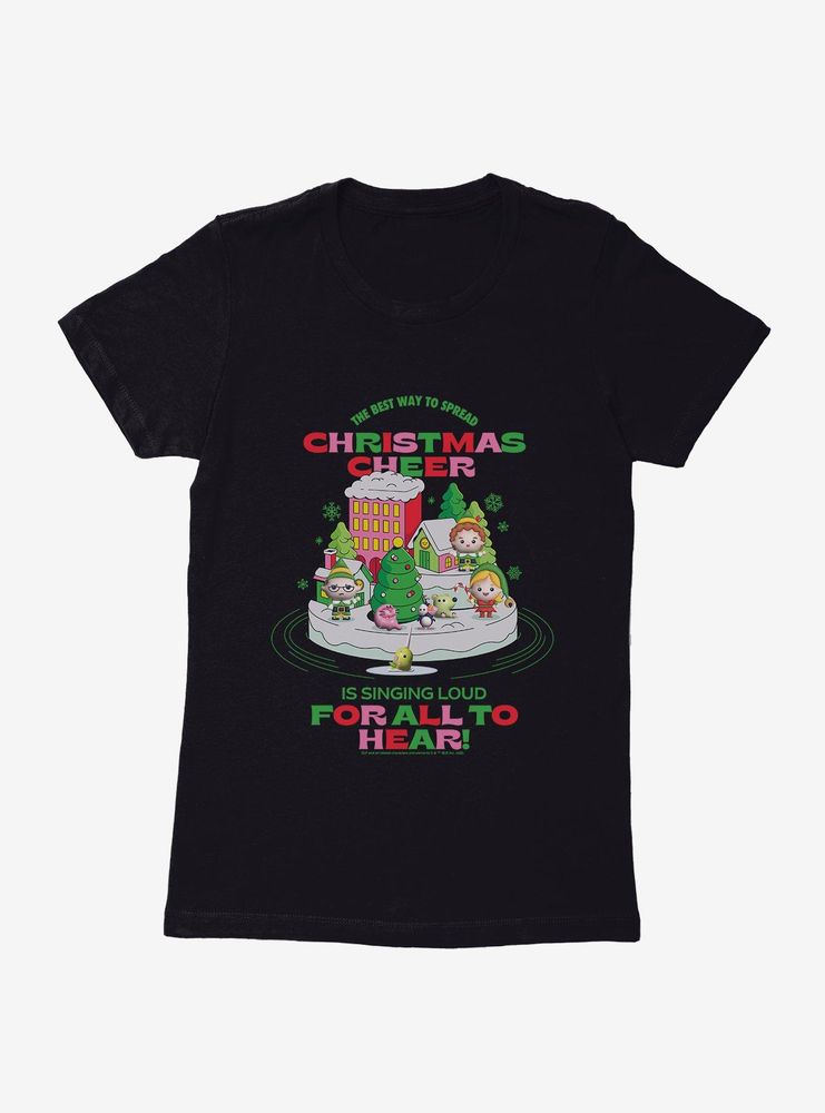 Elf Christmas Cheer Womens T-Shirt