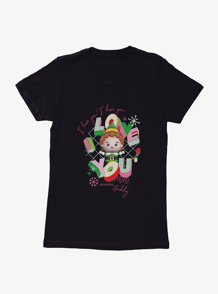 Elf I Love You Womens T-Shirt