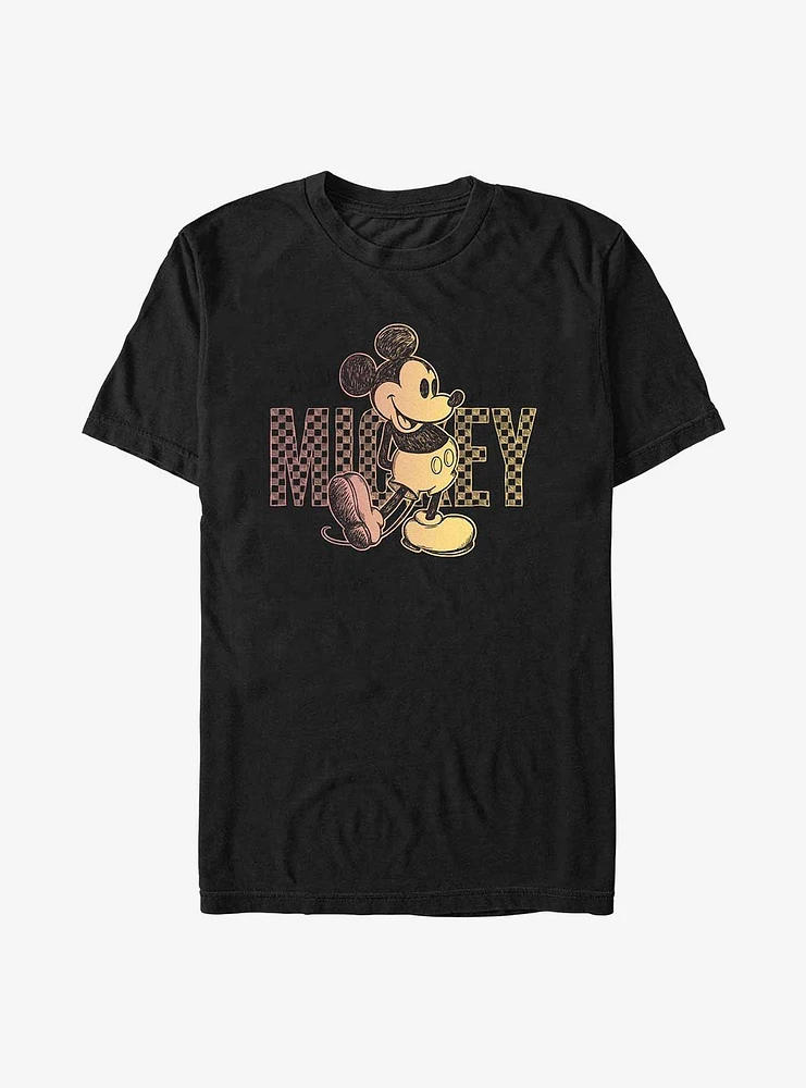 Disney Mickey Mouse Checkered T-Shirt