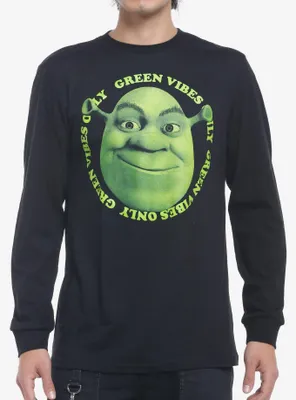 Shrek Green Vibes Only Long-Sleeve T-Shirt