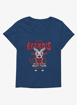 Krampus Christmas Merry Girls T-Shirt Plus