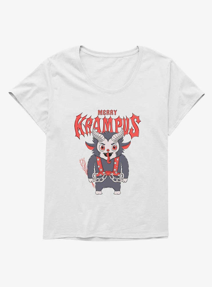 Krampus Christmas Merry Girls T-Shirt Plus