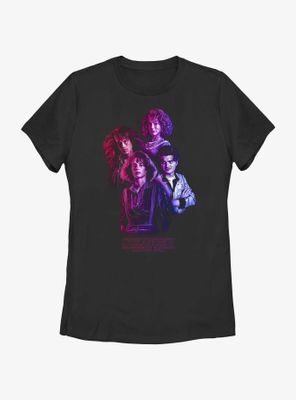 Stranger Things Day Gradient Group Womens T-Shirt