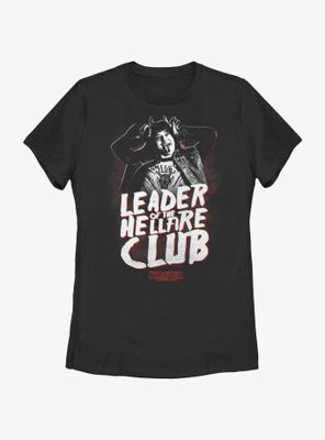 Stranger Things Day Eddie Munson Leader Of The Hellfire Club Womens T-Shirt