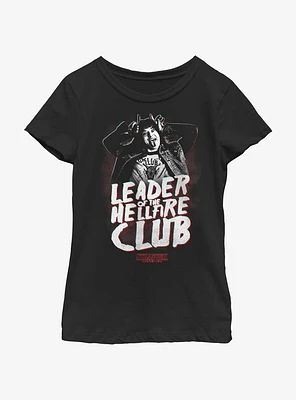 Stranger Things Day Eddie Munson Leader Of The Hellfire Club Youth Girls T-Shirt