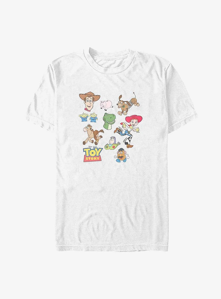 Disney Pixar Toy Story Character Faces T-Shirt