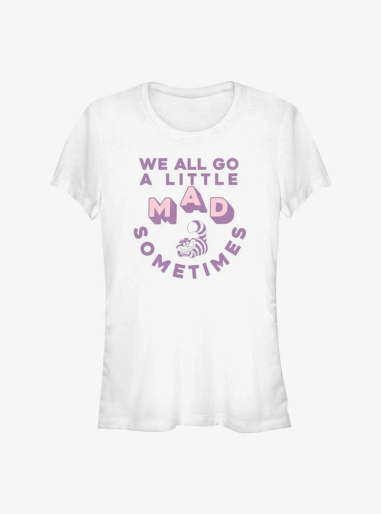 Disney Alice Wonderland A Little Mad Sometimes Girls T-Shirt