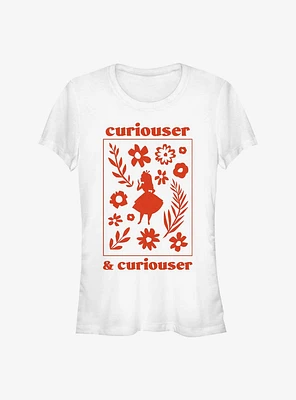 Disney Alice Wonderland Curiouser and Girls T-Shirt