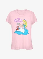 Disney Alice In Wonderland Dinah Flower Crown Girls T-Shirt