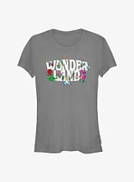 Disney Alice Wonderland Flower Garden Logo Girls T-Shirt