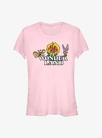 Disney Alice In Wonderland Flower Logo Girls T-Shirt