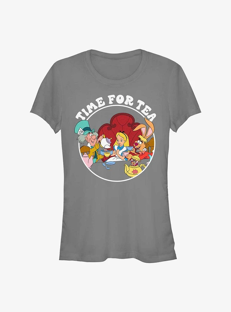 Disney Alice Wonderland Mad Hatter Tea Time Girls T-Shirt