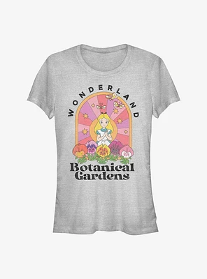 Disney Alice Wonderland Retro Botanical Garden Girls T-Shirt
