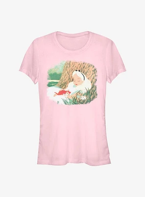 Disney Alice In Wonderland Sleepy Alice and Dinah Girls T-Shirt