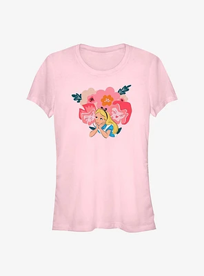 Disney Alice Wonderland Talking Flowers Girls T-Shirt