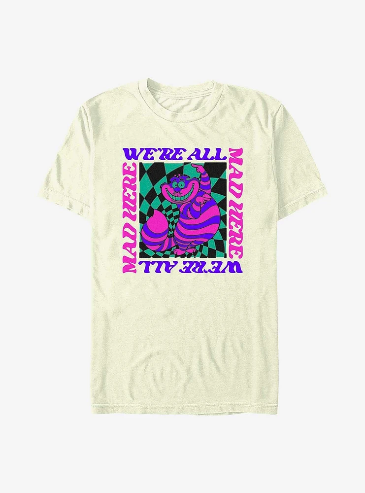 Disney Alice Wonderland All Mad Trippy Cheshire T-Shirt