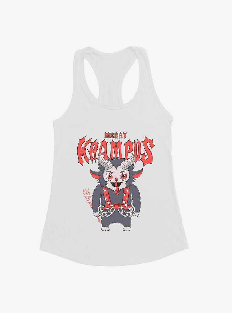 Krampus Christmas Merry Girls Tank