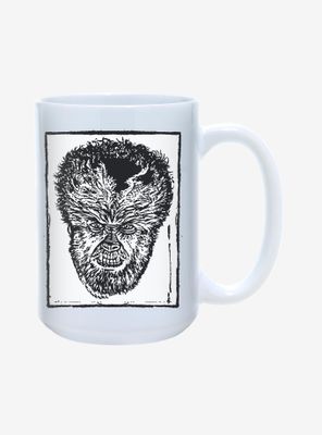 Universal Monsters The Wolfman Head Mug 15oz