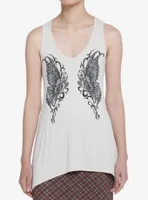 Thorn & Fable Skeleton Fairy Shark Bite Girls Tank Top