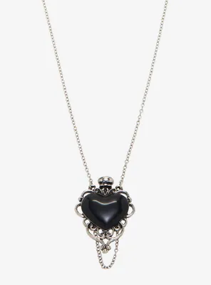 Black Heart Vile Necklace