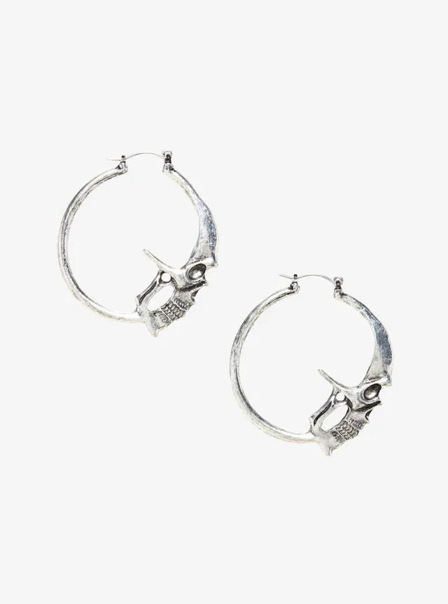 Hello Kitty Name Bling Heart Hoop Earrings