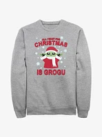 Star Wars The Mandalorian Grogu For Christmas Sweatshirt