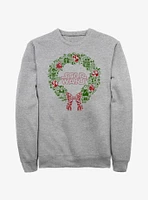 Star Wars Christmas Wreath Icon Fill Sweatshirt