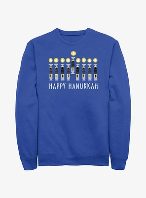 Star Wars Light Saber Hanukkah Sweatshirt