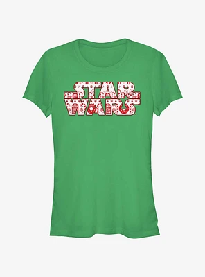 Star Wars Festive Fill Logo Girls T-Shirt