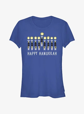 Star Wars Light Saber Hanukkah Girls T-Shirt