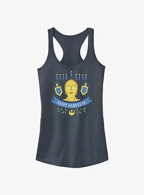 Star Wars C-3P0 Hanukkah Girls Tank