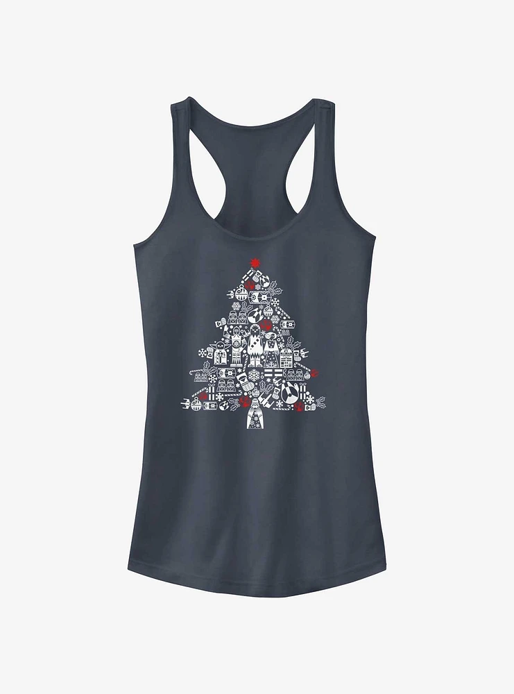 Star Wars Christmas Tree Fill Girls Tank